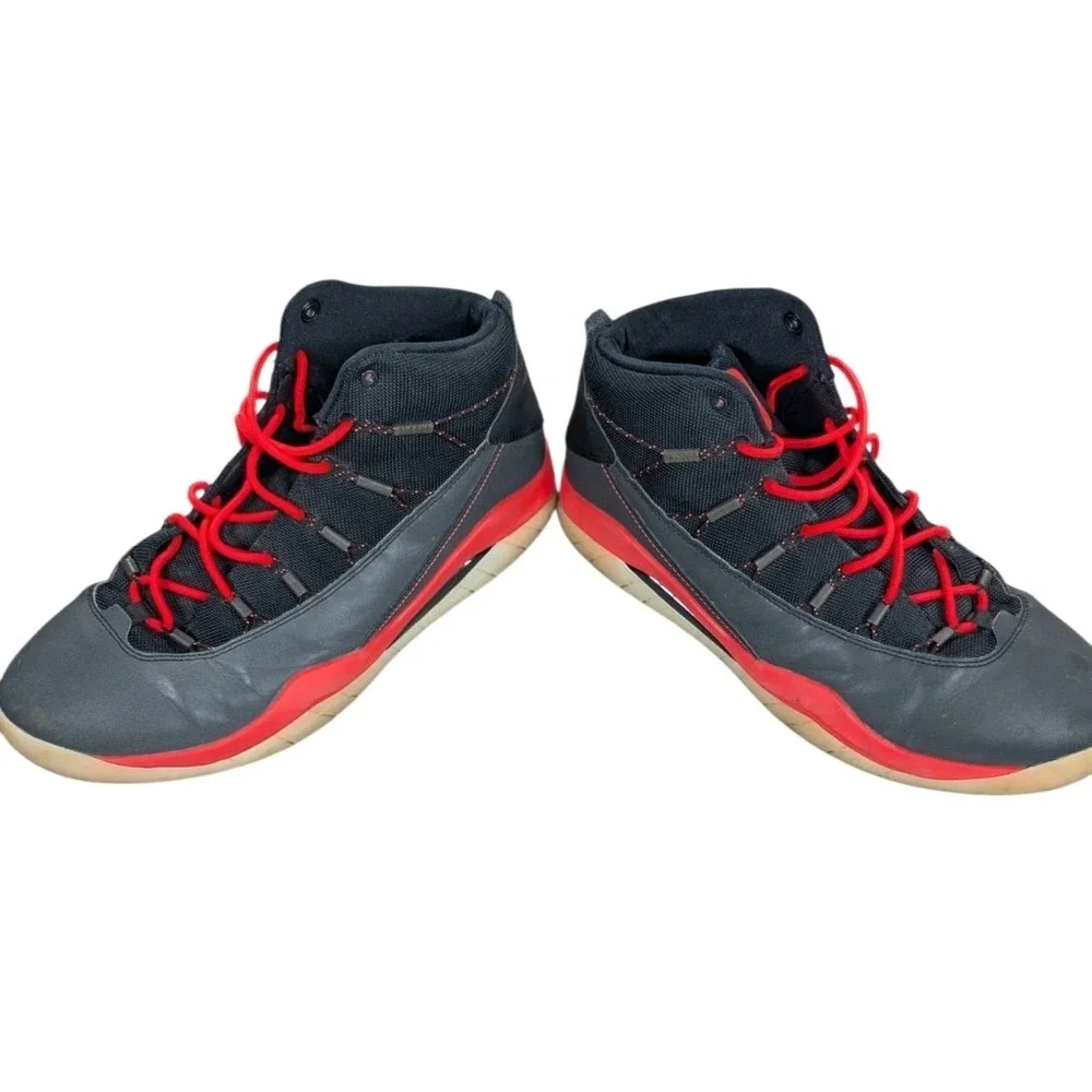 Air Jordan Prime Flight Mens 12 Black Red Infrared 616846-023 Basketball Shoes